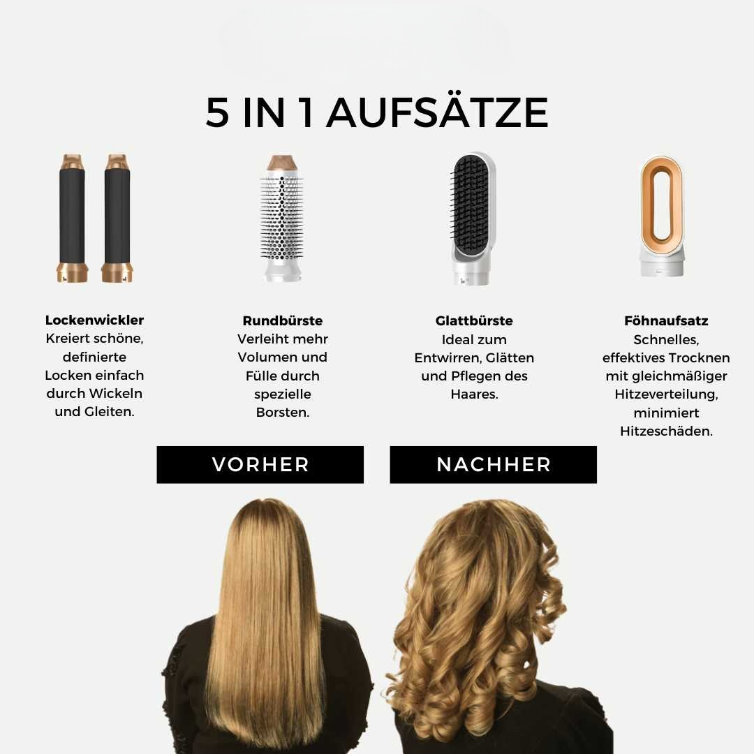 Der ultimative AirStyler für Trocknen, Glätten, Locken und mehr – alles in einem Gerät.