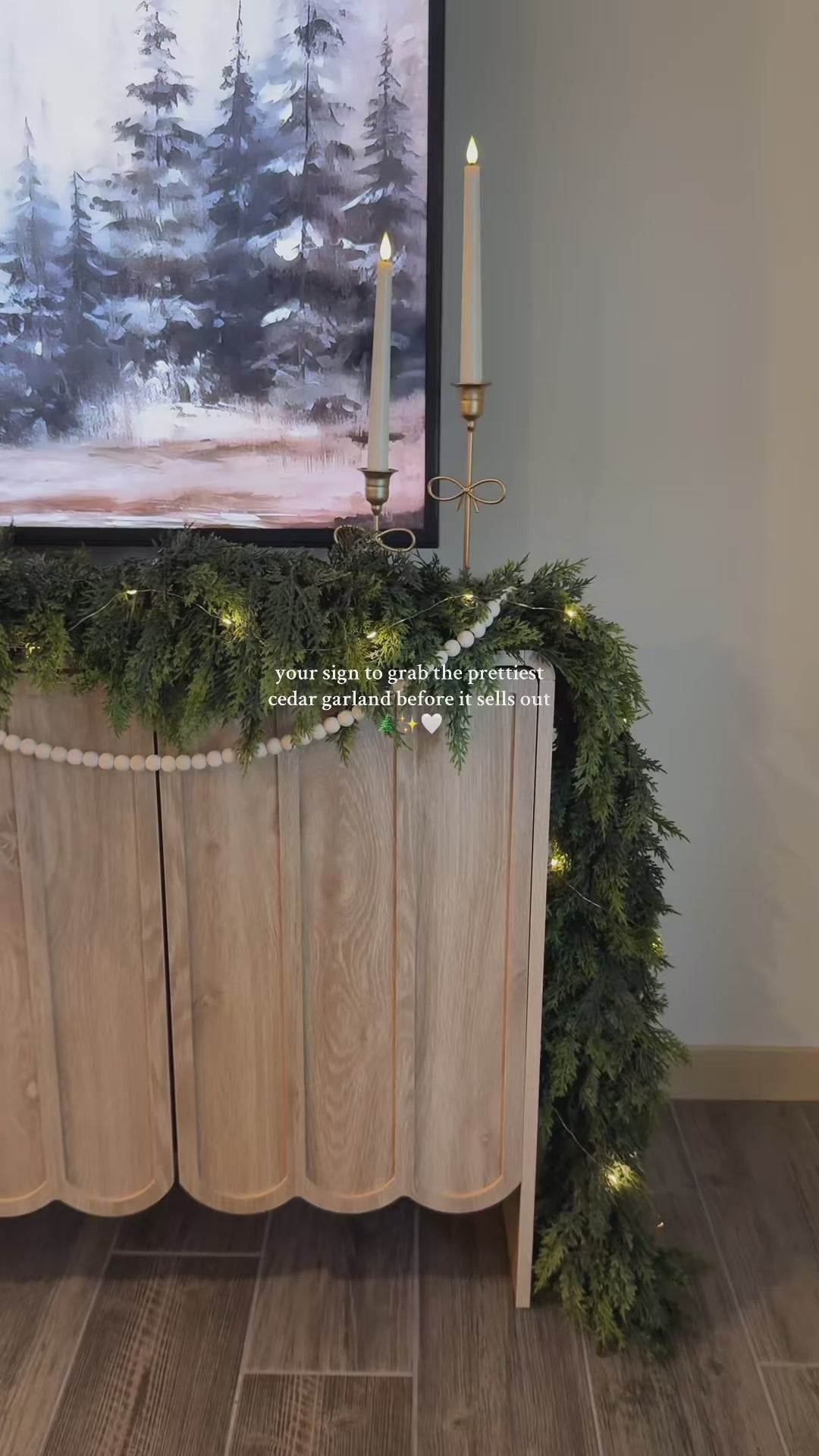 Elegante Weihnachtsgirlande aus Kunstgrün™ video